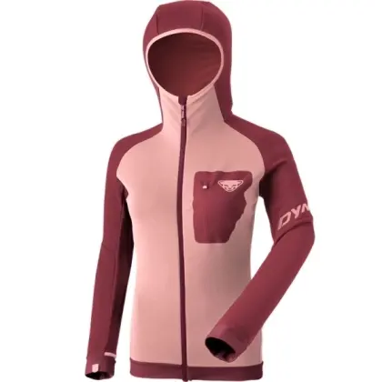 Bunda Dynafit Radical Polartec Hooded Jacket Woman - Burgundy