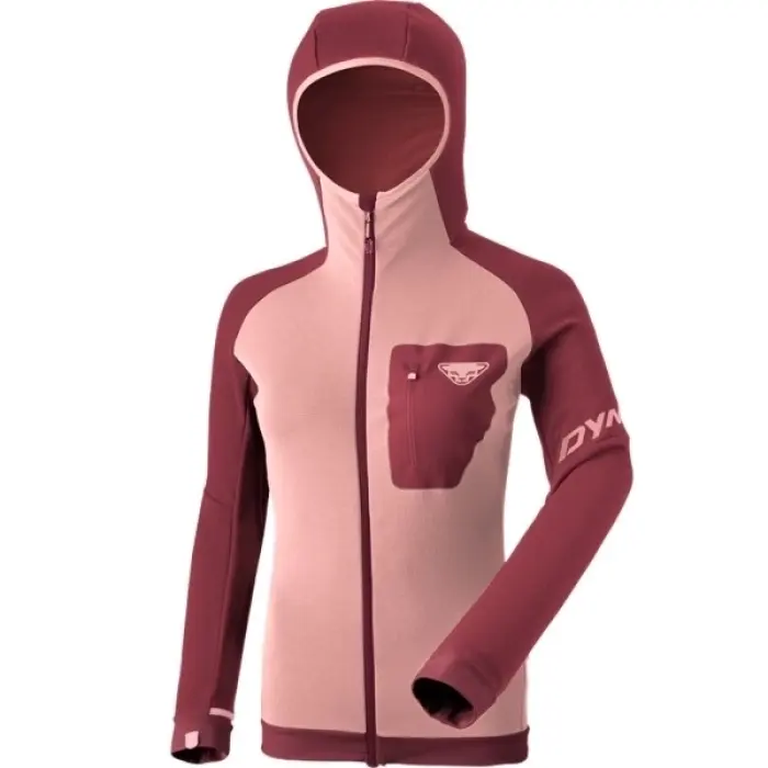 Bunda Dynafit Radical Polartec Hooded Jacket Woman - Burgundy