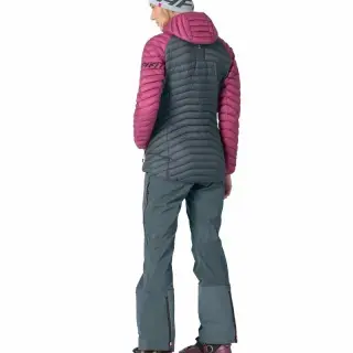 Bunda Dynafit Radical Down RDS Hooded Jacket Woman - Magenta/grey
