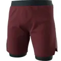 Nohavice Dynafit Alpine Pro 2in1 Shorts - Burgundy