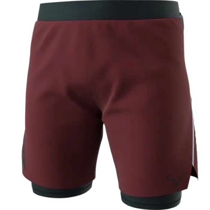 Nohavice Dynafit Alpine Pro 2in1 Shorts - Burgundy