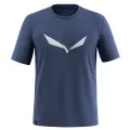 Tričko Salewa Solidlogo Dry T-Shirt - Dark denim