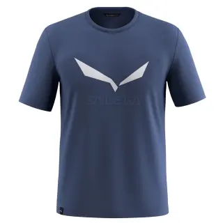 Tričko Salewa Solidlogo Dry T-Shirt - Dark denim