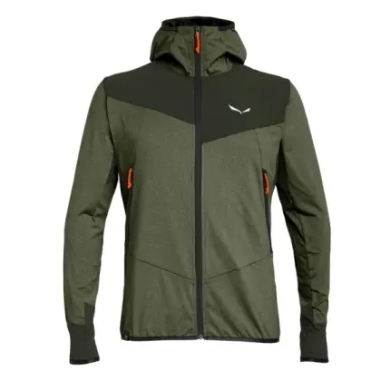 Bunda Salewa Agner Hybrid Polarlite DST Jacket - Dark olive melange