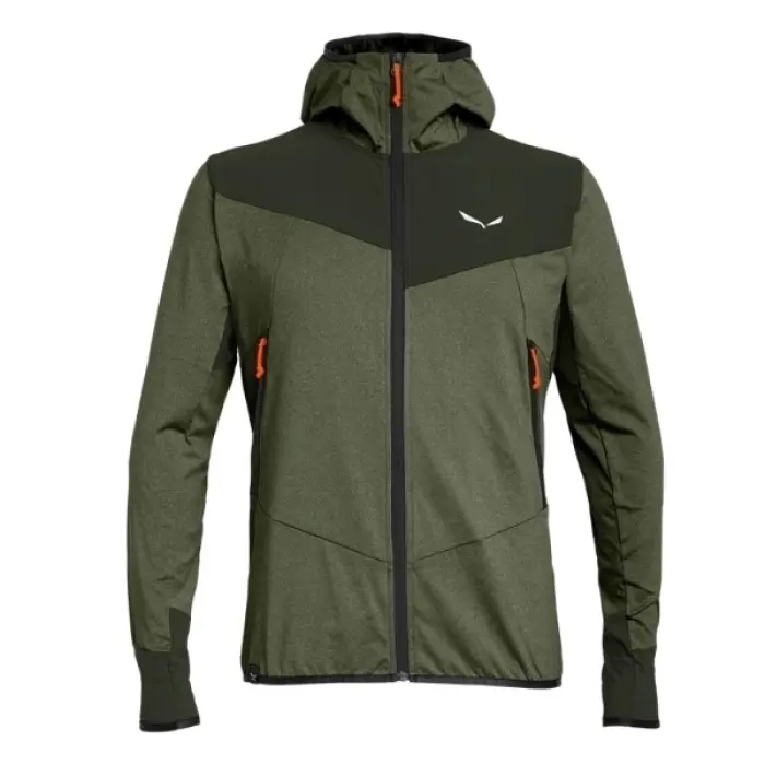 Bunda Salewa Agner Hybrid Polarlite DST Jacket - Dark olive melange