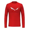 Tričko Salewa Solidlogo Dry L/S Tee - Flame