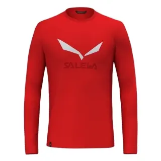 Tričko Salewa Solidlogo Dry L/S Tee - Flame