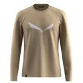 Tričko Salewa Solidlogo Dry L/S Tee - Quicksand
