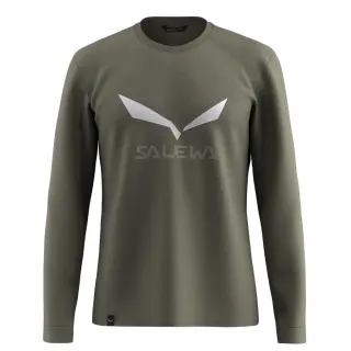 Tričko Salewa Solidlogo Dry L/S Tee - Faded Green