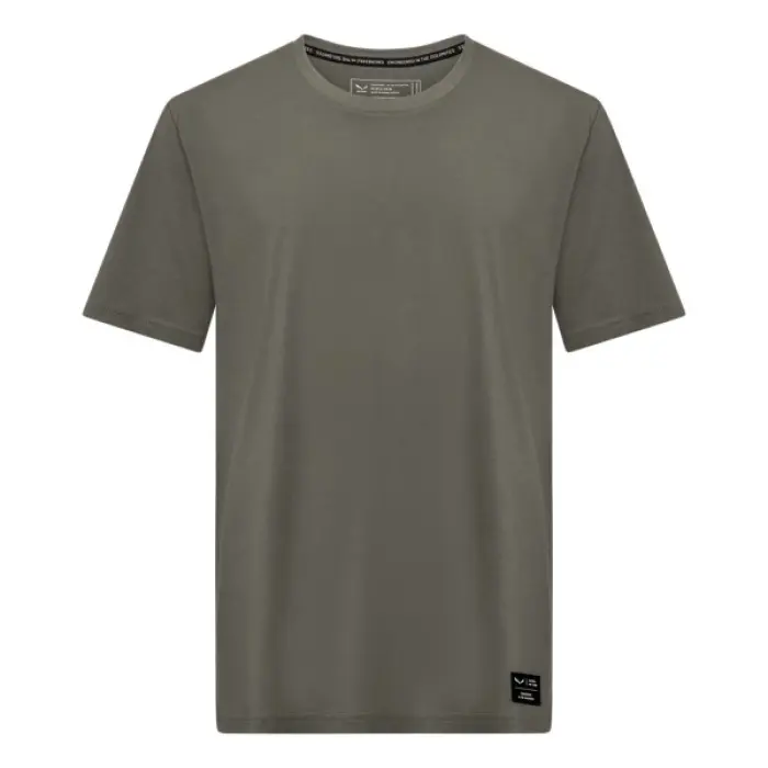 Tričko Salewa Eagle Logo Patch T-Shirt - Faded green