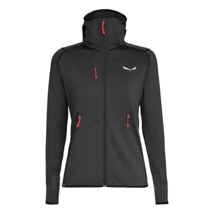 Bunda Salewa Agner Hybrid PL/DST Hoody Woman - Black out