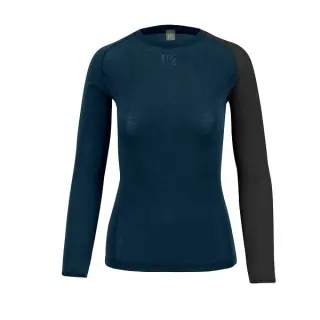 Tričko Karpos Dinamico Merino 130 LS Woman - Midnight/Black