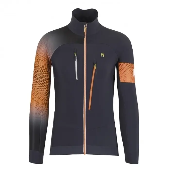 Bunda Karpos Alagna 2.0 Jacket - Woodlight gray/vibr. orange
