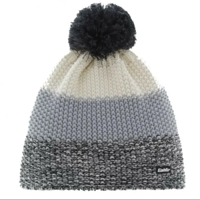 Čiapka Eisbär Star Pompon Mu Rl Beanie - grey/white