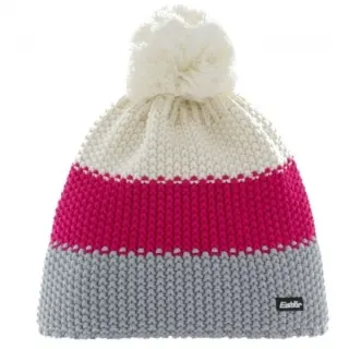 Čiapka Eisbär Star Pompon Mu Rl Beanie - white/pink/grey