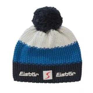 Čiapka Eisbär Star Pompon Mu Sp Beanie - blue/blue/white