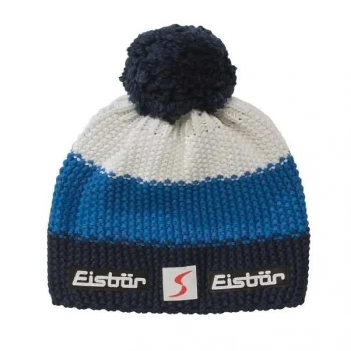 Čiapka Eisbär Star Pompon Mu Sp Beanie - blue/blue/white