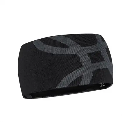 Čelenka Montura Merino Logo Band - Black/antracit