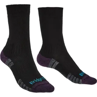 Ponožky Bridgedale Hike Trail LW MP Boot Woman - Black/Purple