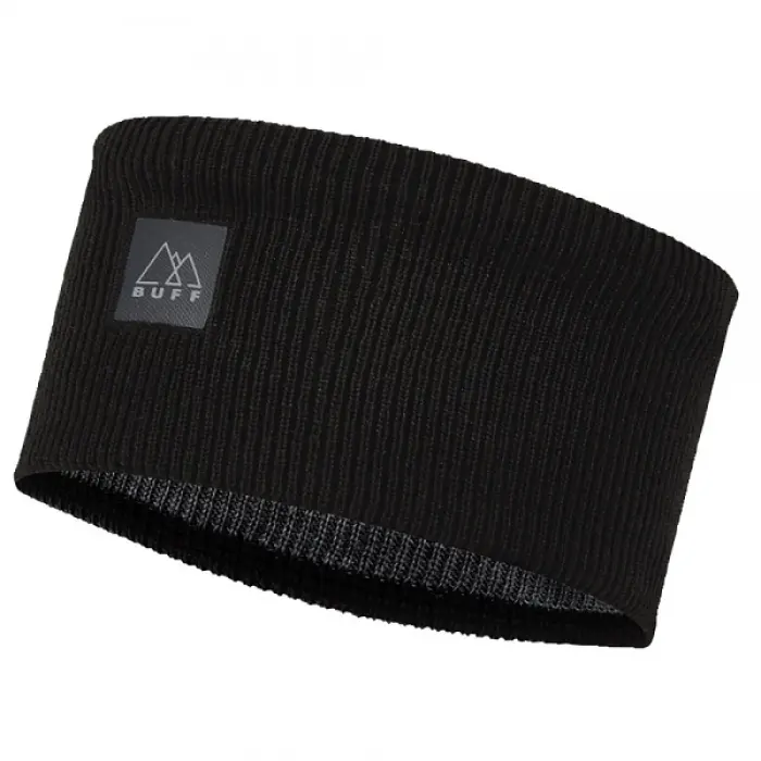 Čelenka Buff Crossknit Headband - solid black