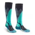 Ponožky Bridgedale Ski MidWeight Vertige Mid Over Calf Woman - Dark Denim/Aqua