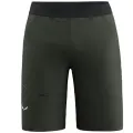 Nohavice Salewa Puez 4 Shorts - Dark olive