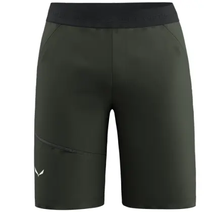 Nohavice Salewa Puez 4 Shorts - Dark olive