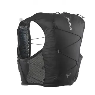 Bežecká vesta Salomon Active Skin 8 with Flask - Black