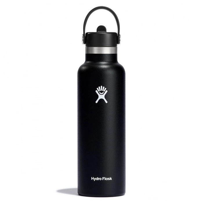 Fľaša Hydro Flask Standard Flex Straw Cap 21oz (621ml) - Black