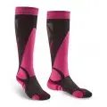 Ponožky Bridgedale Ski LightWeight Vertige Light Over Calf Woman - Graphite/pink