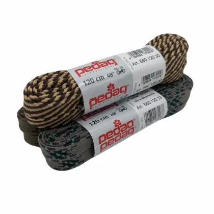 Šňurky do topánok Pedag Trekking Laces 120 cm - Grey/black
