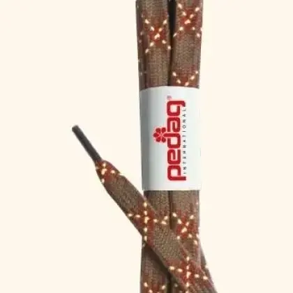 Šňurky do topánok Pedag Trekking Laces 120 cm - Brown/orange