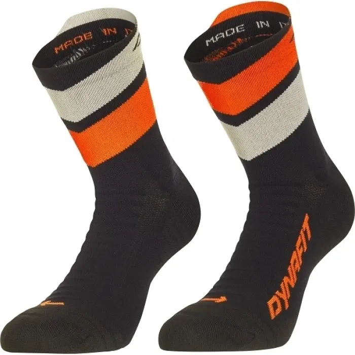 Ponožky Dynafit Ultra Mid Socks - Black Out/Ultra Orange