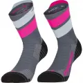 Ponožky Dynafit Ultra Mid Socks - Cinder/Pink Glo