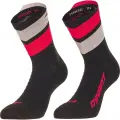 Ponožky Dynafit Ultra Mid Socks - Black Out/Ultra Coral