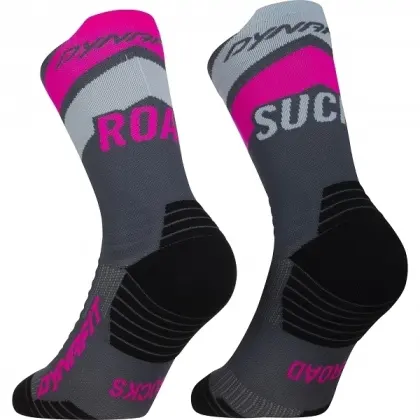 Ponožky Dynafit Ultra Crew Socks - Cinder/Pink Glo