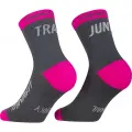Ponožky Dynafit Trail Mid Socks - Cinder/Pink Glo