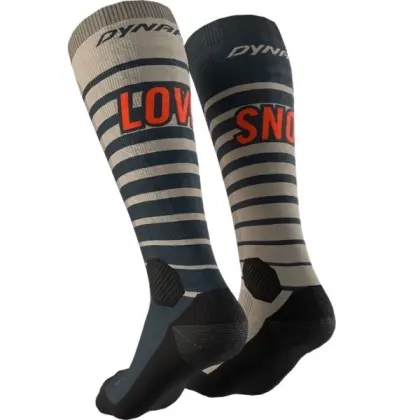 Ponožky Dynafit FT Graphic Socks - Rock Khaki