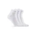Ponožky Craft Core Dry Mid Socks 3-Pack - White
