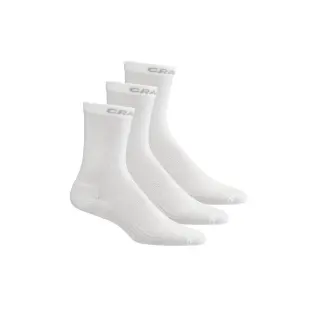 Ponožky Craft Core Dry High Socks 3-Pack - White
