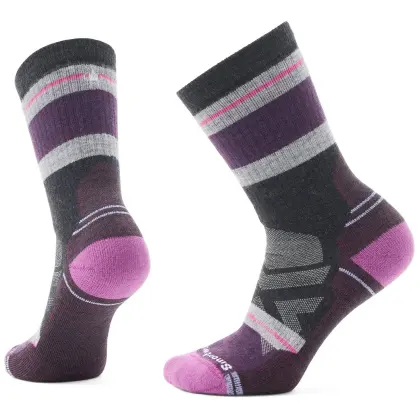 Ponožky Smartwool Hike Full Cushion Saturnsphere Crew Woman - Charcoal