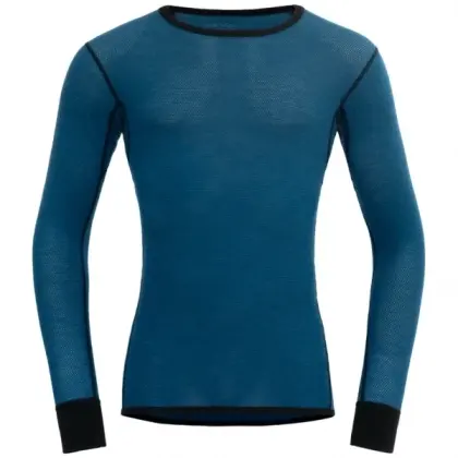Tričko Devold Wool Mesh Merino 190 Shirt - Flood/Caviar