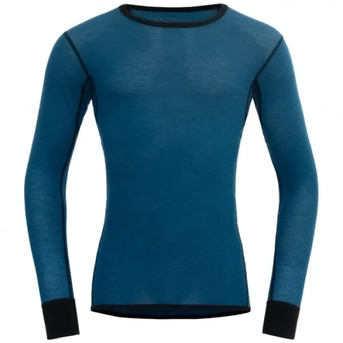 Tričko Devold Wool Mesh Merino 190 Shirt - Flood/Caviar