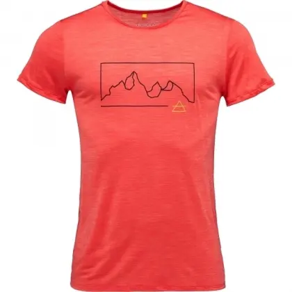 Tričko Devold Active Outline Tee - Cayenne