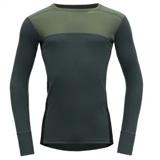 Tričko Devold Lauparen Merino 190 Shirt - Forest/woods/black