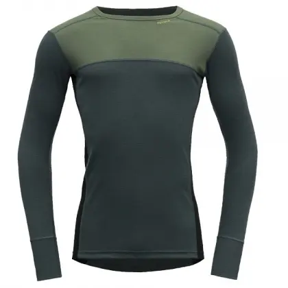 Tričko Devold Lauparen Merino 190 Shirt - Forest/woods/black