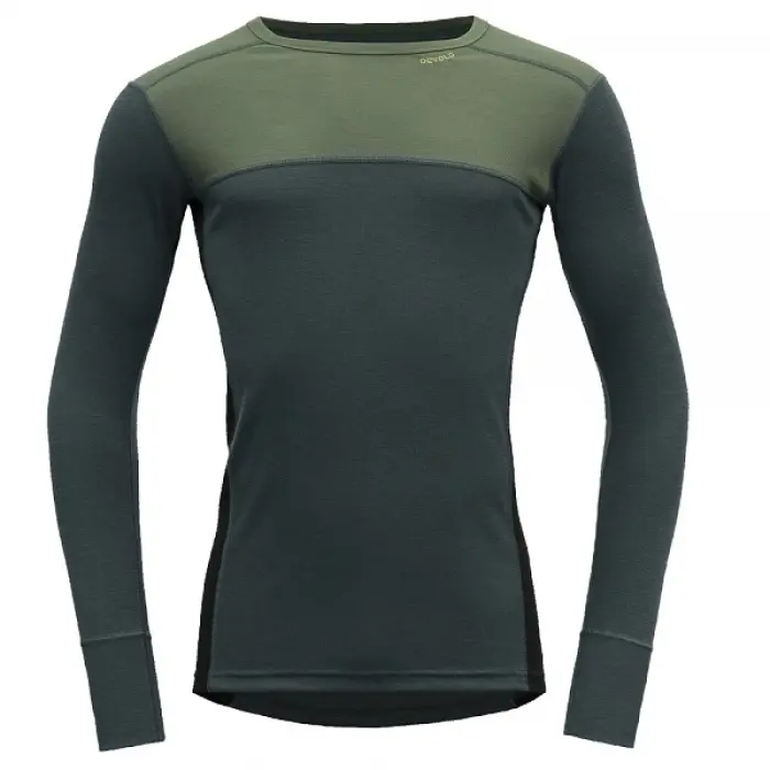 Tričko Devold Lauparen Merino 190 Shirt - Forest/woods/black