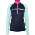 Tričko Kari Traa Ella Halfzip Woman - Dark Navy Blue