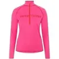 Tričko Kari Traa Ella Halfzip Woman - Bright pink