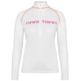 Tričko Kari Traa Ella Halfzip Woman - White